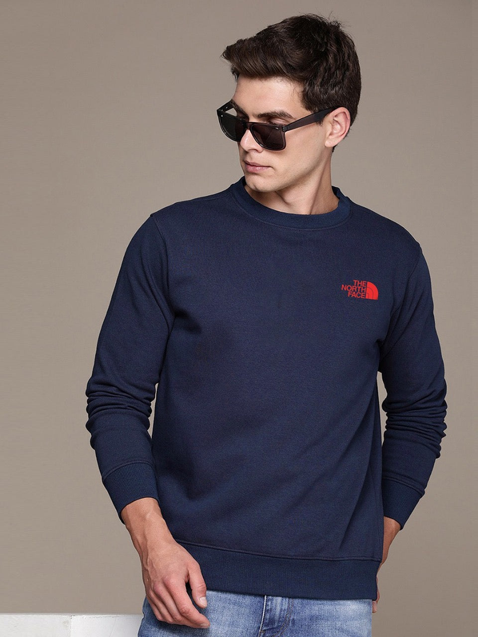 N-FACE Cotton Fleece SweatShirt RBlue