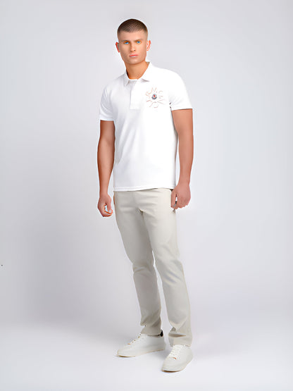 Polo MONCLER Premium Shirt - White