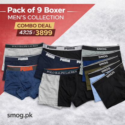 Premium Cotton Stretchable Boxers (3 Bundle Deal)